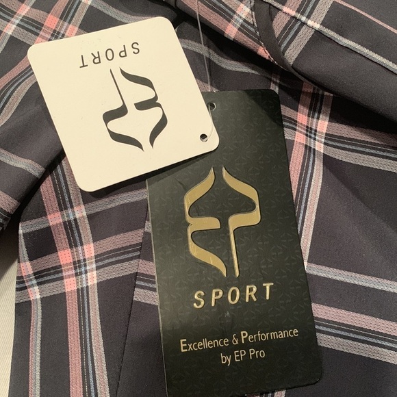 NWT  EP Sport  by EP Pro  Granite Multi Impressions Ladies Gray Plaid Go… - Picture 12 of 14